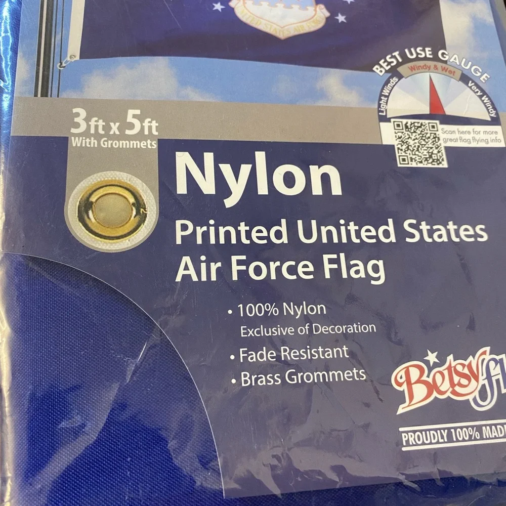 βοΈ πΊπΈ 3βX5β Grommet Nylon US Air Force Flag - Picture 11 of 15
